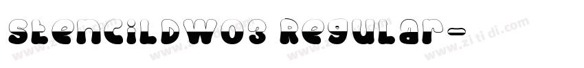 StencilDW03 Regular字体转换